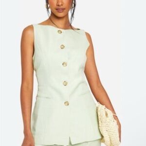 Elegant Mint Green Sleeveless Jumpsuit